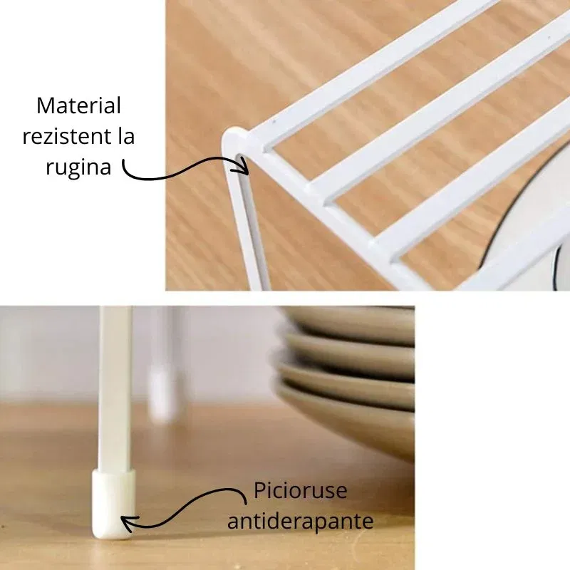 Raft organizator metalic pentru vase [3]