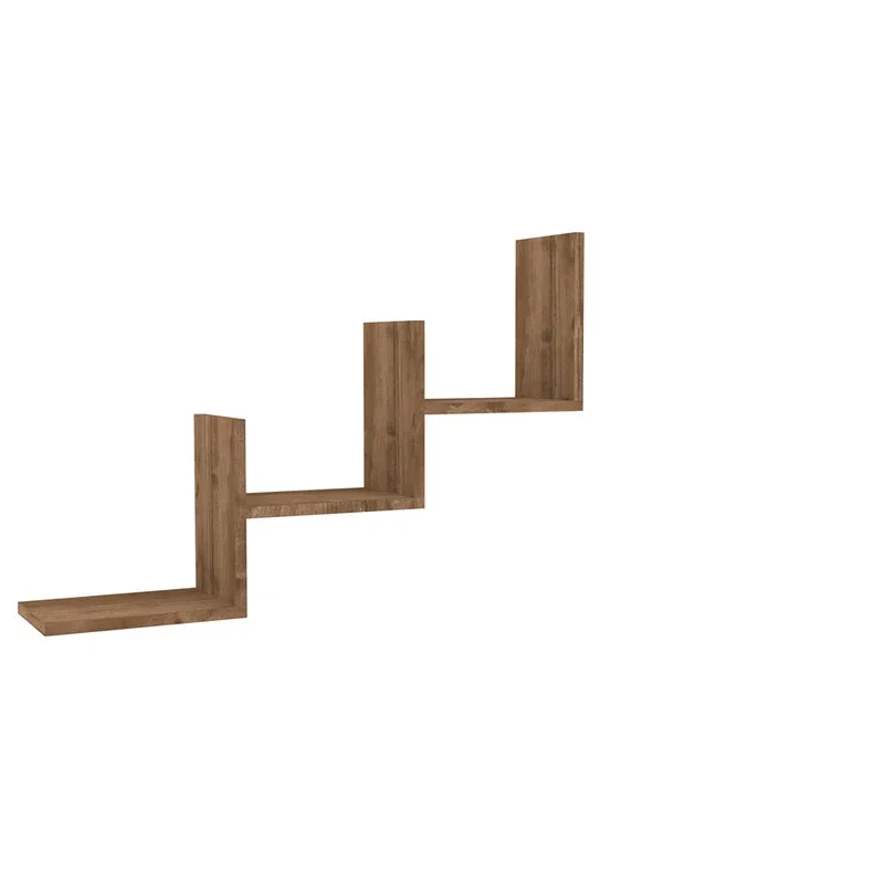 Raft perete Mist, model elegant, culoare nuc, spatiu depozitare [1]