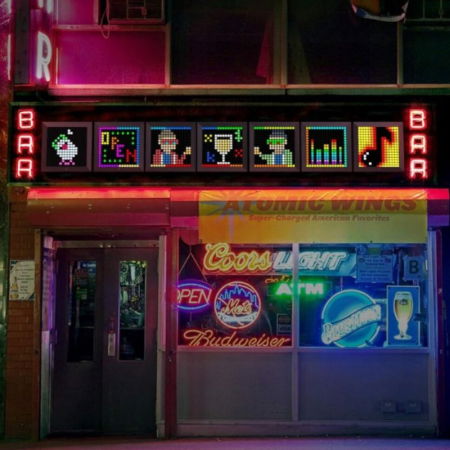 Rama Foto Digitala Pixel Art Display LED RGB cu aplicatie smart [4]