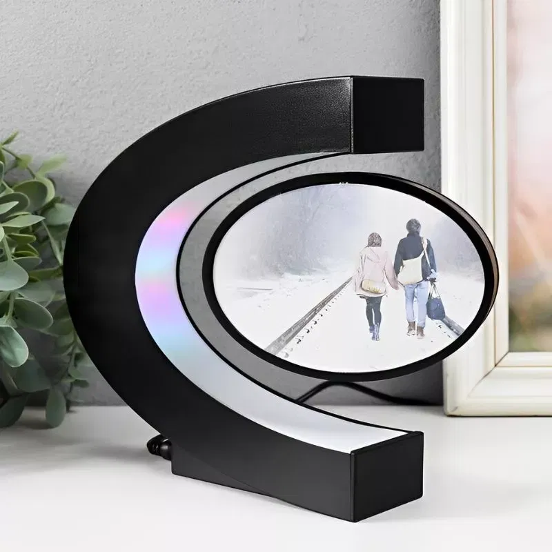 Rama foto magnetica levitanta cu iluminare RGB [9]