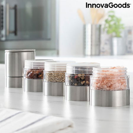 Rasnita condimente cu 4 compartimente, Mozaic Mix [6]