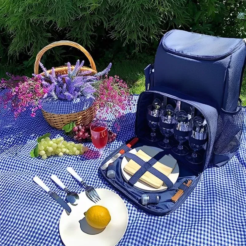 Cadouri de Casa Noua - Rucsac de picnic 4 persoane Escapade Bleu