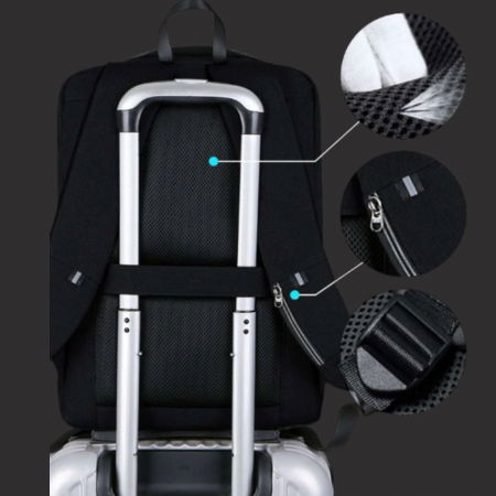 Rucsac Laptop Antifurt Business Backpack waterproof USB [5]