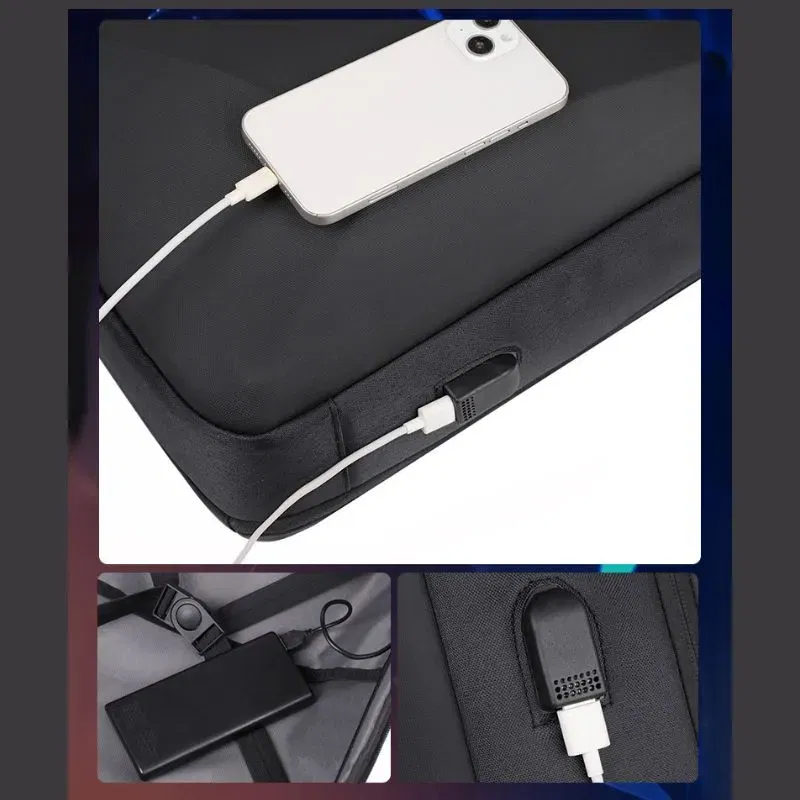 Rucsac Negru pentru Laptop cu Port USB [5]