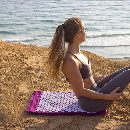 Saltea presopunctura alb si roz [0]