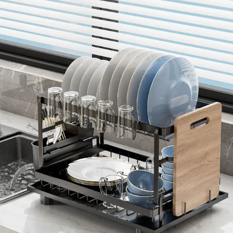 Cadouri Colega Birou - Scurgator vase cu suport pentru tacamuri