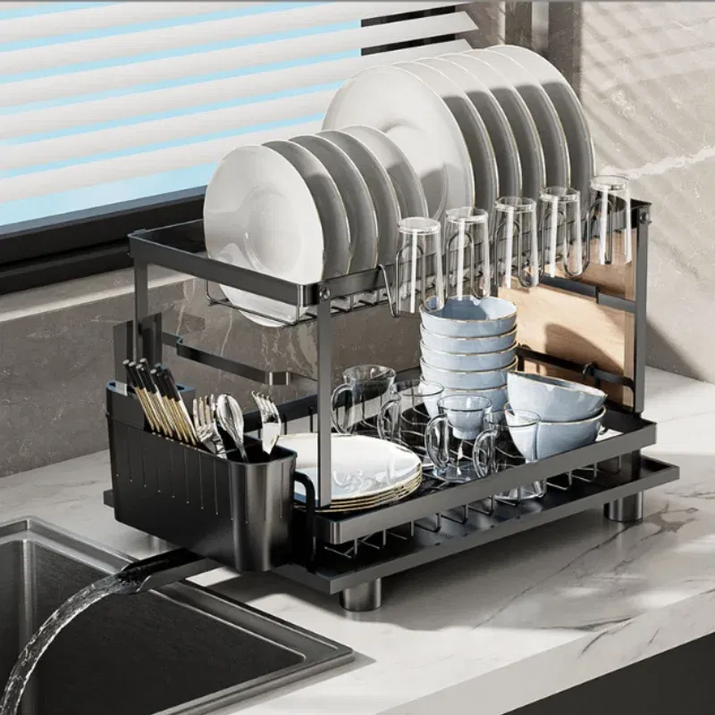 Scurgator vase cu suport pentru tacamuri [1]