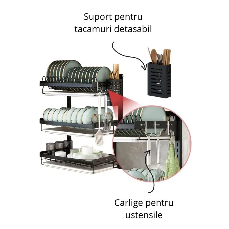 Scurgator vase suspendat trei nivele [5]