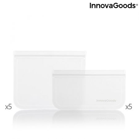 Set 10 pungi reutilizabile, ecologice, lavabile, cu ziplock [6]