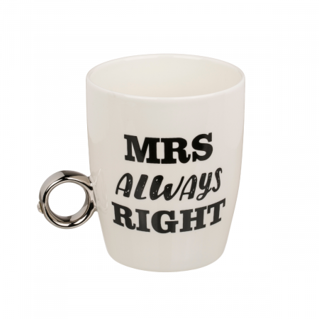 Set 2 cani amuzante cu inel, Mr Right & Mrs Always Right [6]