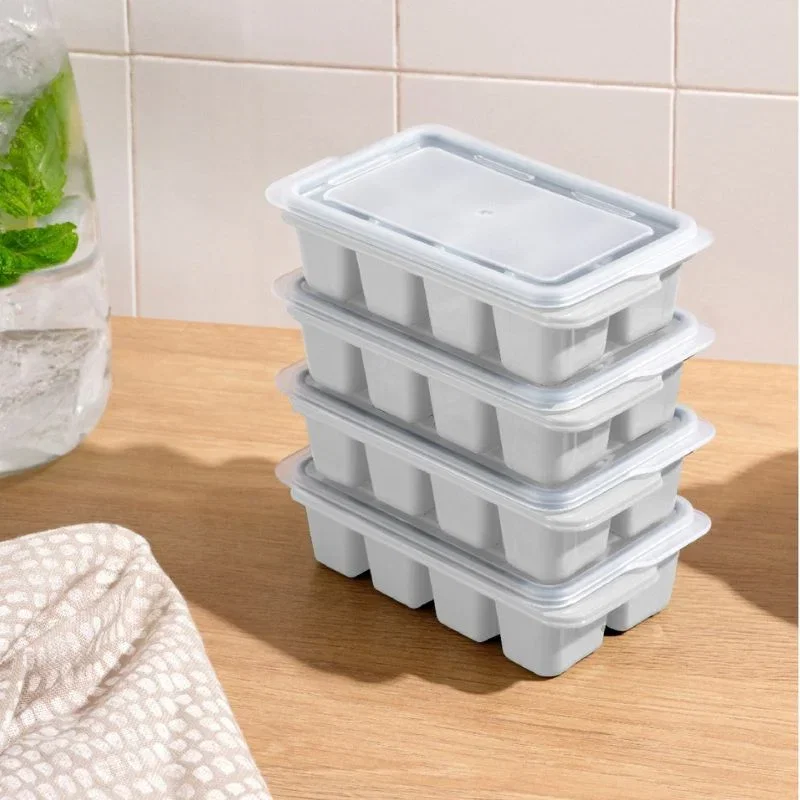 Cele mai noi - Set 4 forme pentru cuburi gheata Alb