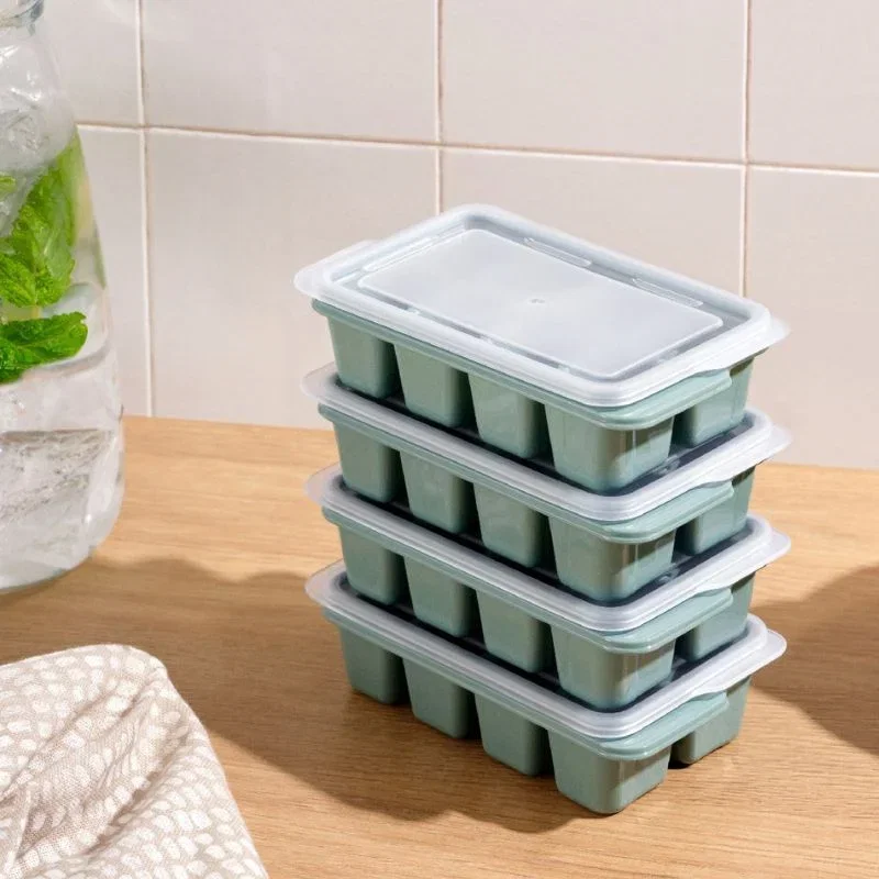 Cele mai noi - Set 4 forme pentru cuburi gheata Menta