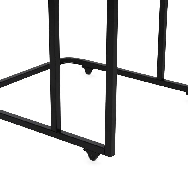 Set 3 mese suprapuse Zigon, alb negru, structura metalica [5]