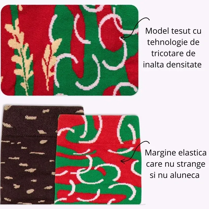 Set 3 perechi sosete amuzante hamburger [13]