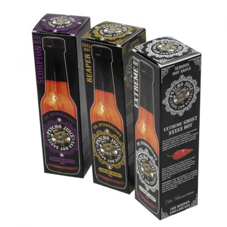 Petrecere - Set 3 sosuri picante PSYCHO Juice PAIN LEVEL 10+