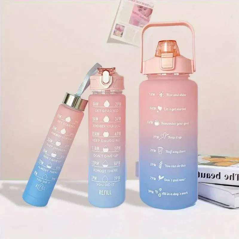 Set 3 sticle apa pentru sport cu mesaje motivationale [4]