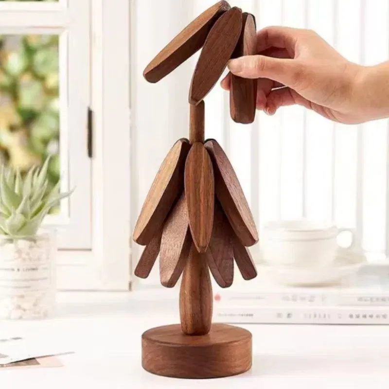 Set 3 suporturi din lemn pentru vase [1]