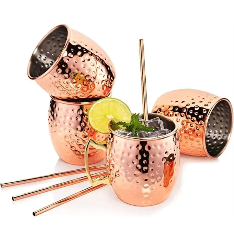 Set 4 cani Viking Dots cu paie [6]