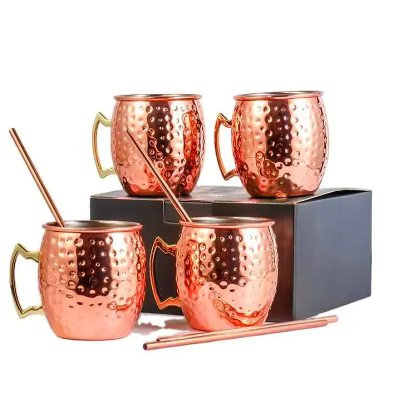 Set 4 cani Viking Dots cu paie [7]