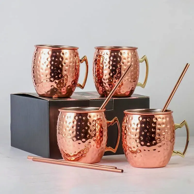 Set 4 cani Viking Dots cu paie [2]