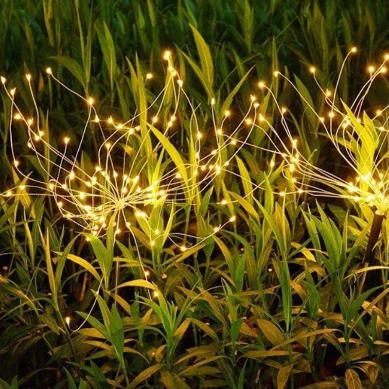 Set 4 lampi solare decorative cu 320 LED-uri, rezistente la apa, IP65 [8]