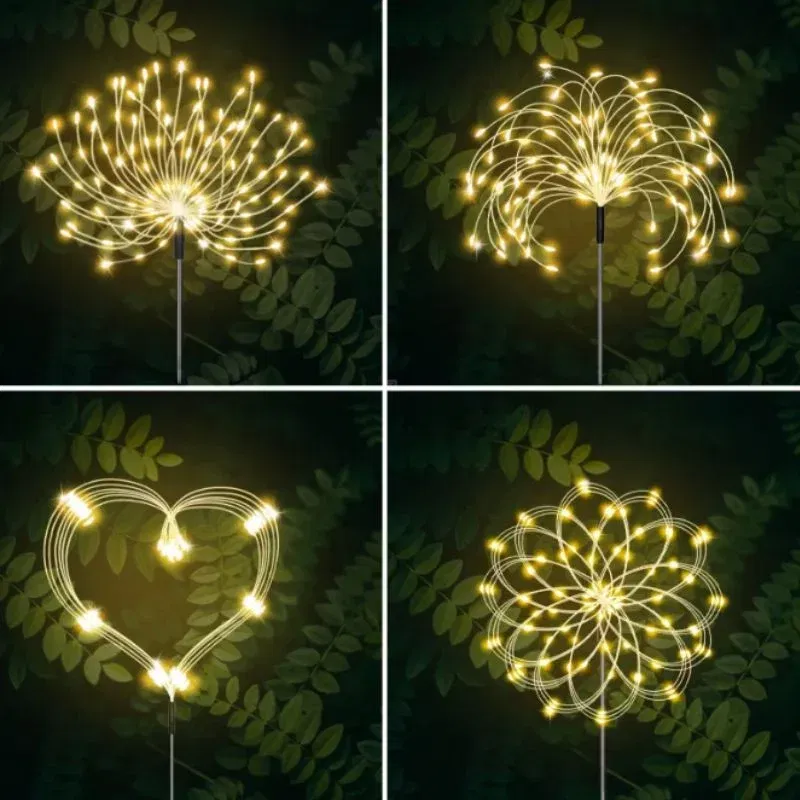 Set 4 lampi solare decorative cu 320 LED-uri, rezistente la apa, IP65 [2]