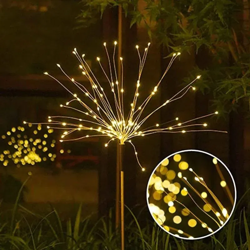 Set 4 lampi solare decorative cu 320 LED-uri, rezistente la apa, IP65 [4]