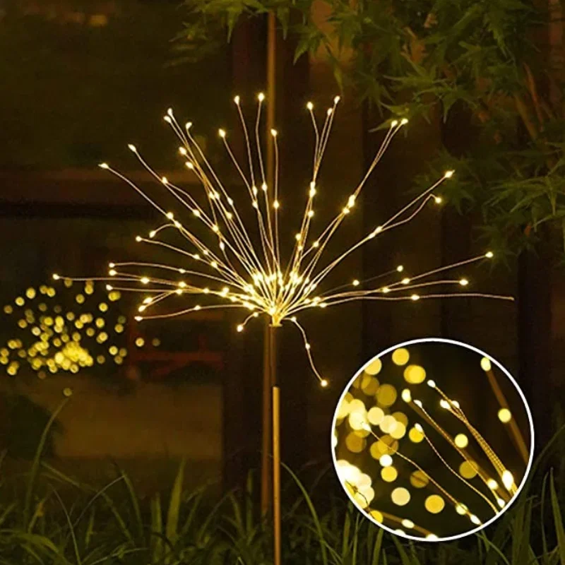 Set 4 lampi solare decorative cu 320 LED-uri, rezistente la apa, IP65 [3]
