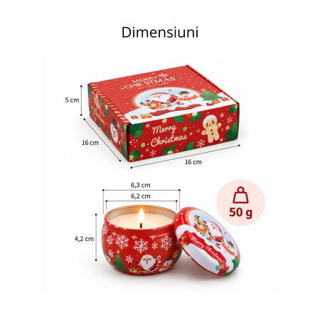 Set 4 Lumanari Parfumate, Christmas Delights [7]