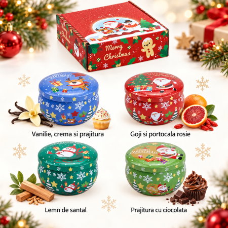 Set 4 Lumanari Parfumate, Christmas Traditions [6]