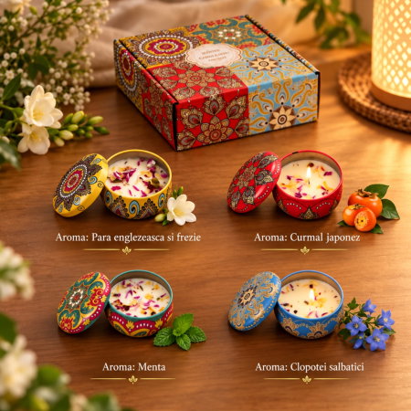 Set 4 Lumanari Parfumate, Nature Escape [8]