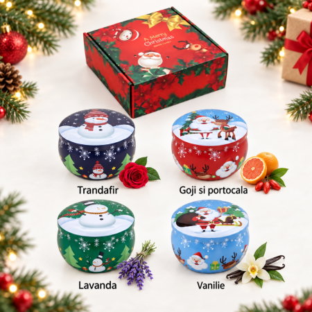 Set 4 Lumanari Parfumate, Winter Joy [6]