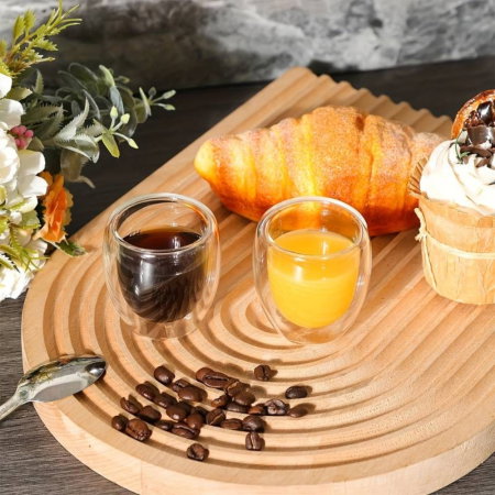 Set 4 Pahare Cafea cu Pereti Dubli 150 ml [1]