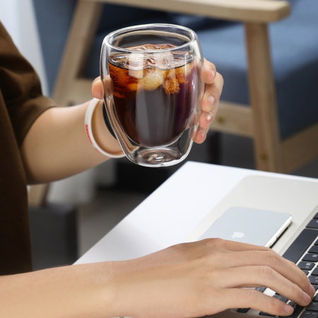 Set 4 Pahare Cafea cu Pereti Dubli 350 ml [6]