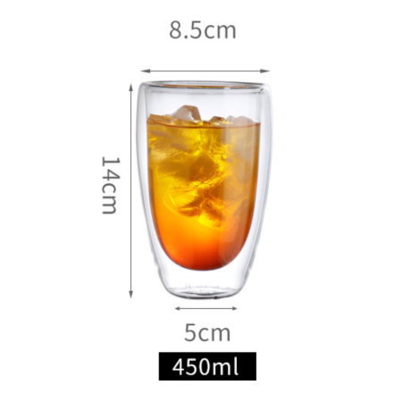 Set 4 Pahare Cafea cu Pereti Dubli 450 ml [6]