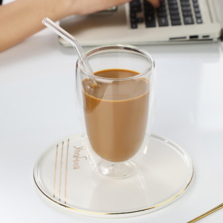 Set 4 Pahare Cafea cu Pereti Dubli 450 ml [4]