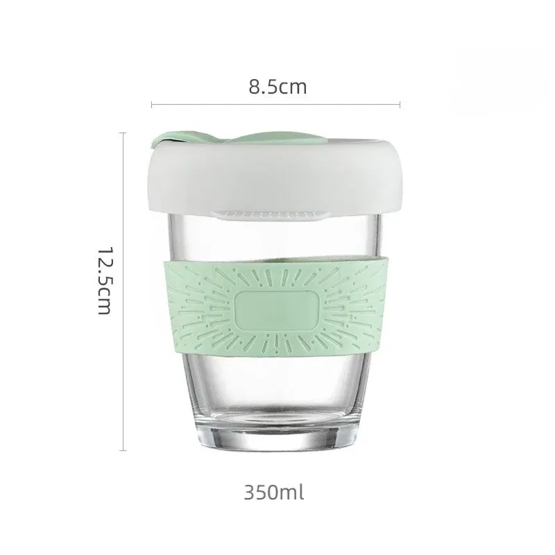 Set 4 pahare portabile cu capac Mint [7]