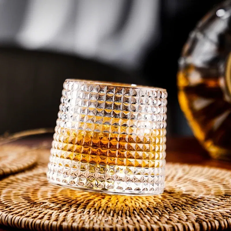 Set 4 Pahare whiskey Deluxe Rotating Diamond [7]
