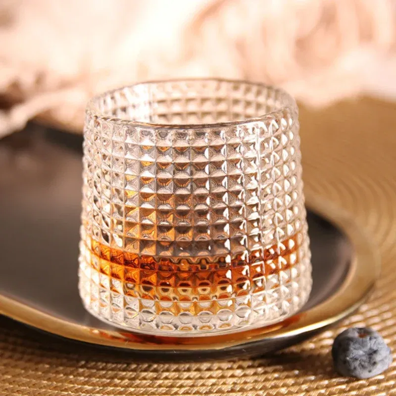 Set 4 Pahare whiskey Deluxe Rotating Diamond [1]