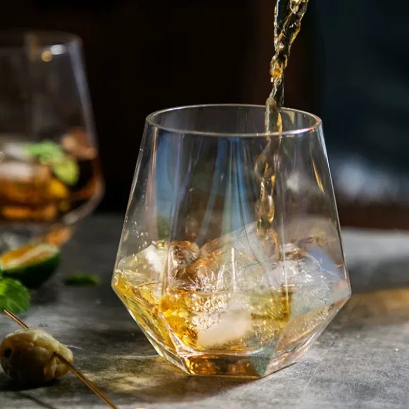 Set 4 Pahare whiskey design Diamant [7]