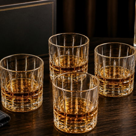 Cadouri pentru Iubit - Set 4 Pahare whiskey Imperial