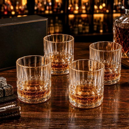 Cadouri pentru Iubit - Set 4 Pahare whiskey Modern