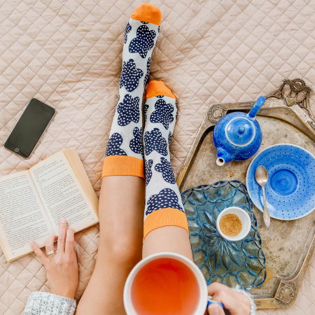 Cadouri - Set 5 perechi sosete colorate cu modele vesele