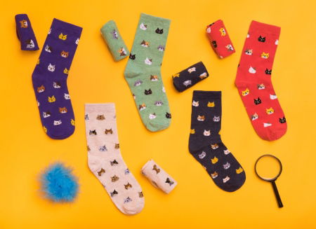 Set 5 perechi sosete colorate Pisici [1]