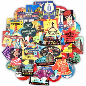 Set 56 stickere laptop Travel Addict [0]