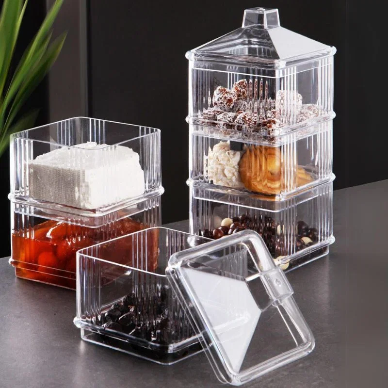 Set 6 cutii depozitare Transparent [0]