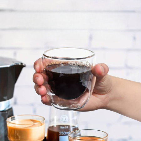 Set 6 Pahare Cafea cu Pereti Dubli 150 ml [3]