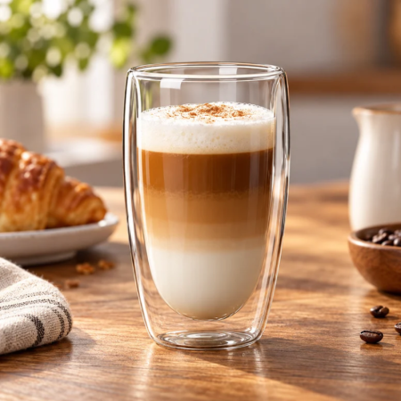 Set 6 Pahare Cafea cu Pereti Dubli 450 ml [3]