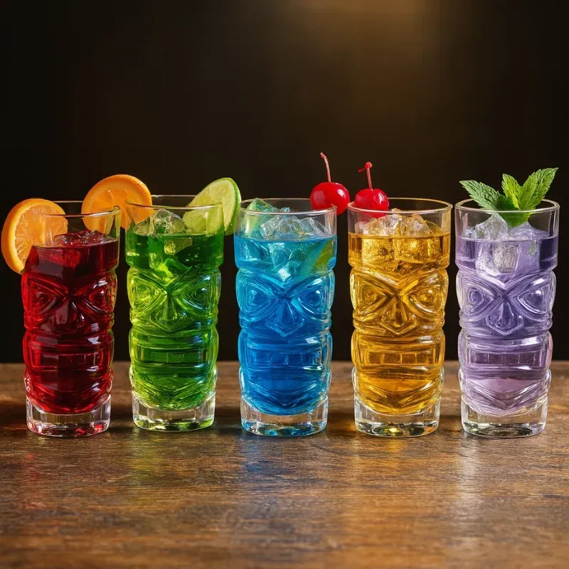 Set 6 pahare Cocktail Tiki [0]