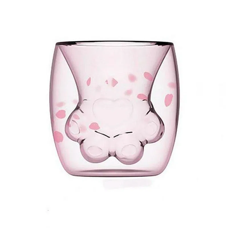 Set 6 Pahare cu Pereti Dubli Kitty Paw [9]